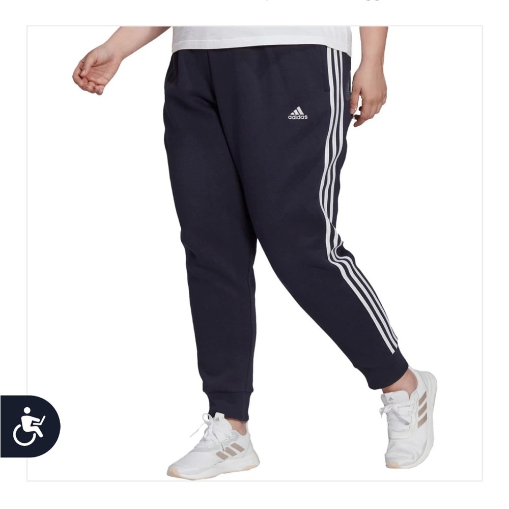 Adidas Track Pants with White Accents